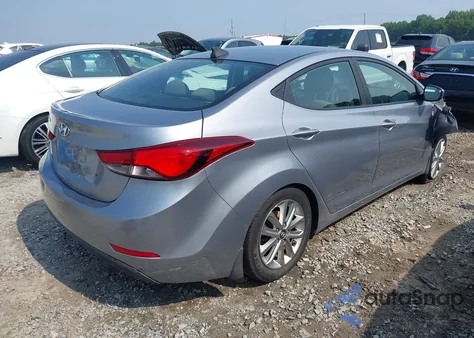 2016 Hyundai Elantra Se from USA, damaged, VIN 5NPDH4AE3GH707795